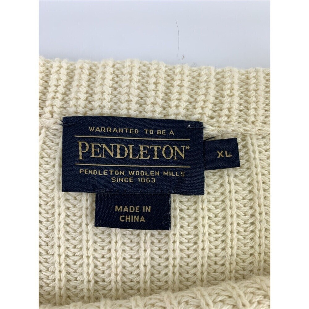Pendleton Ribbed Knit Sweater Pullover Relaxed Bo… - image 7